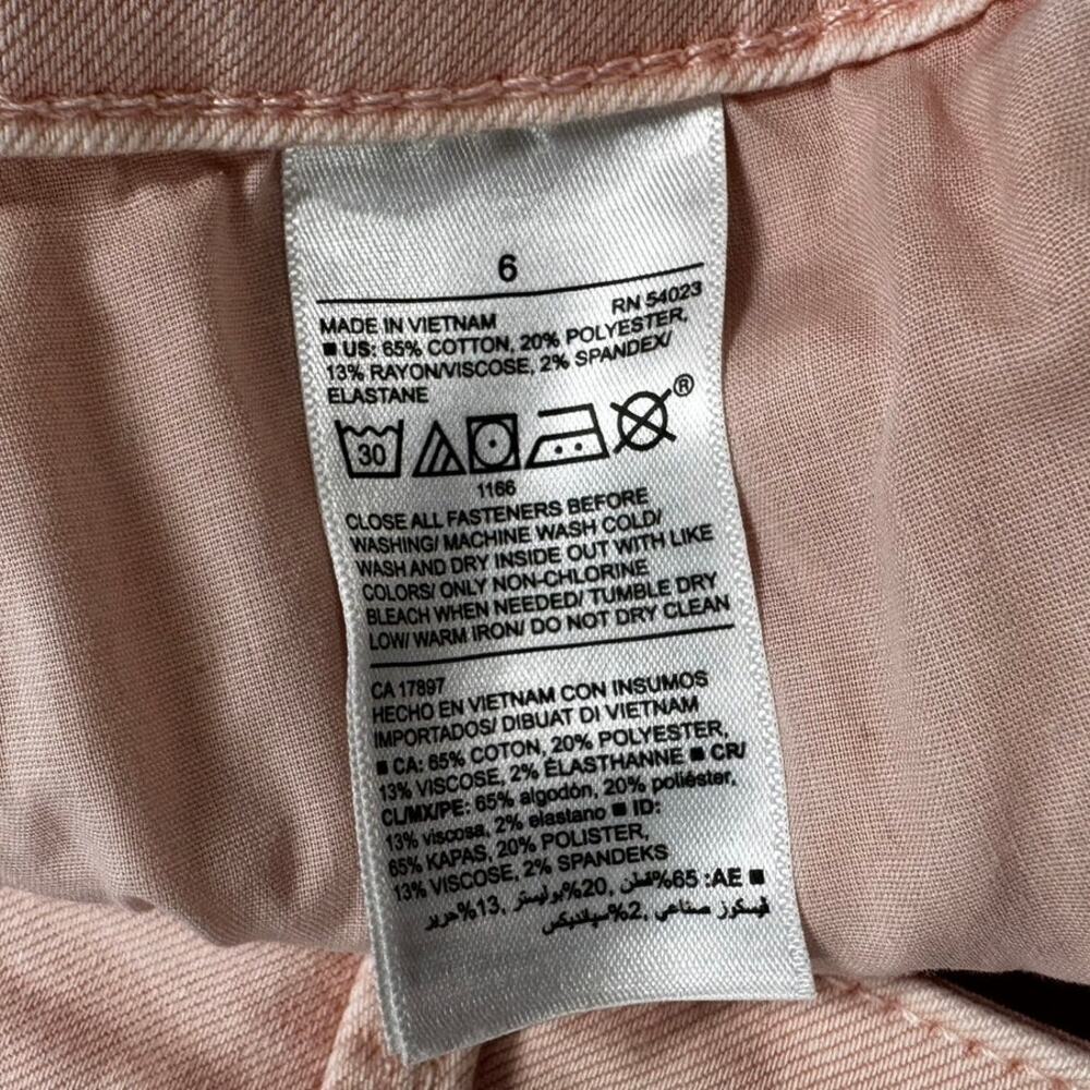 Old Navy Rockstar Size 6 Super Skinny Mid Rise Pink Distressed - Picture 4 of 10